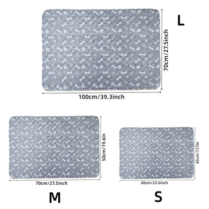 2pcs Large Pet Dog Pee Pads, Rosa Rink Washable Sleep Play Pad, Reusable Dogs Puppy Pads Pet Training Pads for Dogs winter