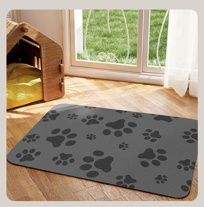 Diatomaceous mud pet mat Feeding mat for cats and dogs non-slip anti-spill easy to clean pet placemat absorbent quick drying mat
