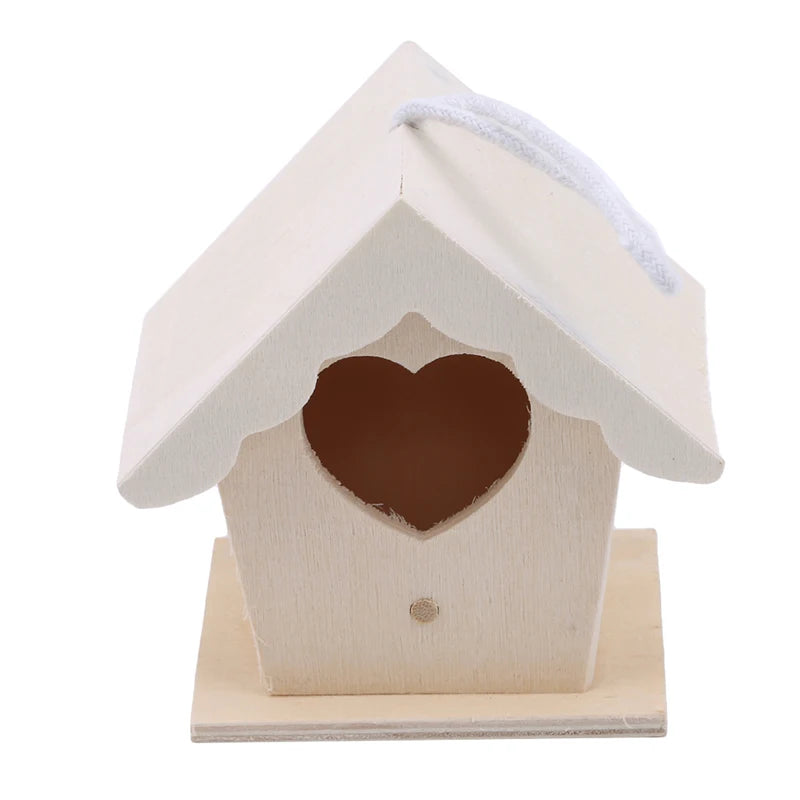 Bird Nest Garden Wooden Bird Cage Outdoor Hanging Birdhouse Box Garden Yard Decoration Pet Accessories Wooden Bird Cages