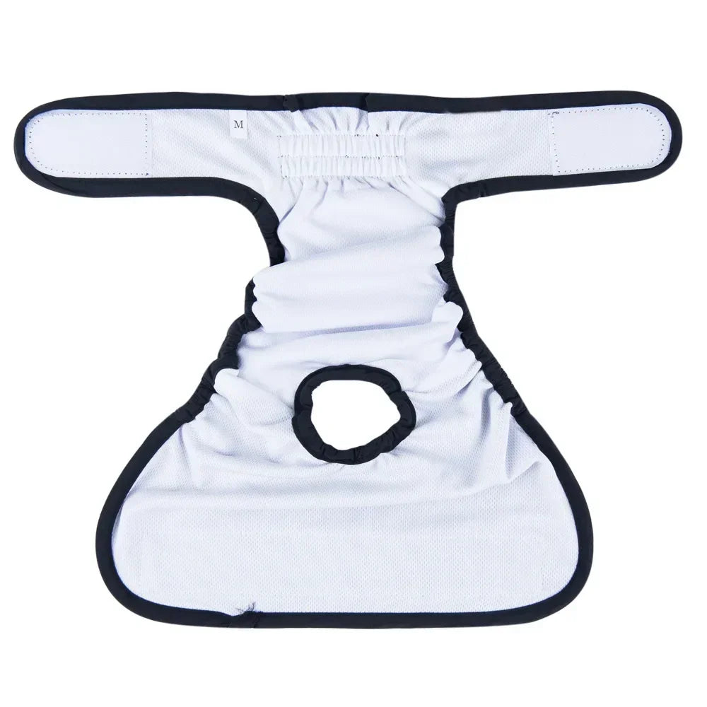 Reusable Female Dog Diapers Warps High Absorbent Doggie Puppy Nappies Adjustable Pet Panties for Small Medium Large Girl Dogs