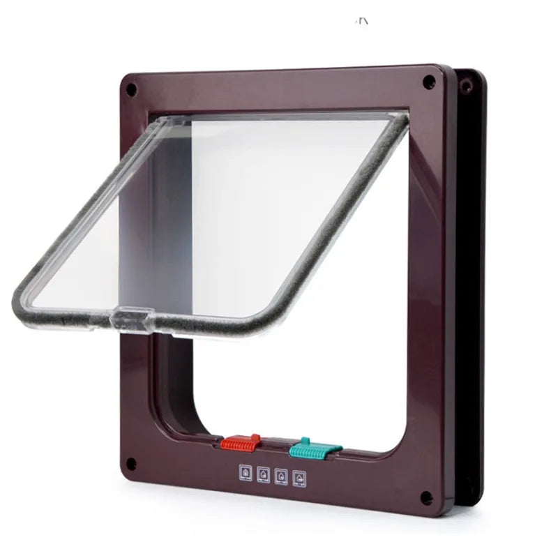 Smart Pet Door Automatic Closing Cat Door Secure Dog Doors Convenient Cat Doors SelfLocking Safe Durable Puppy Gates