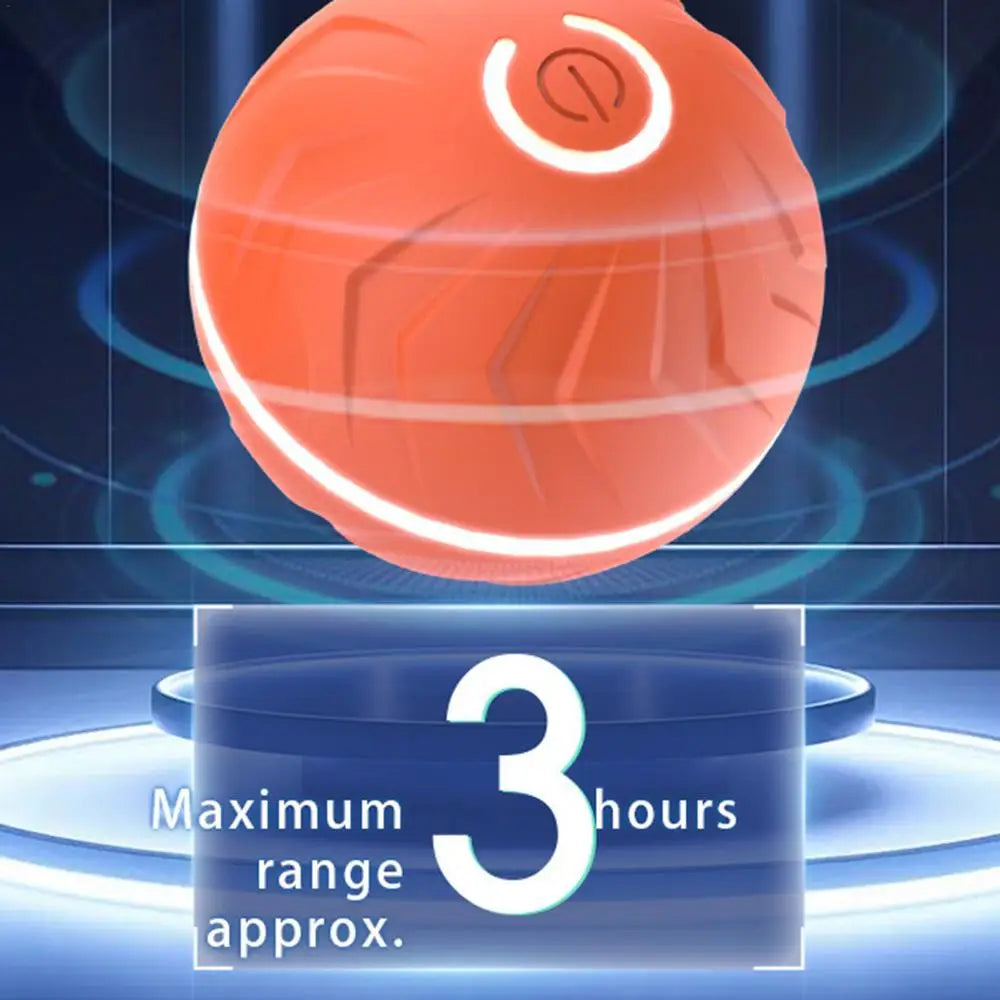 Rolling Ball Dog Toy Automatic Interactive Toy Pet Toy Ball USB Rechargeable Dog Chew Ball Pet Supplies For Backyard Park Garden