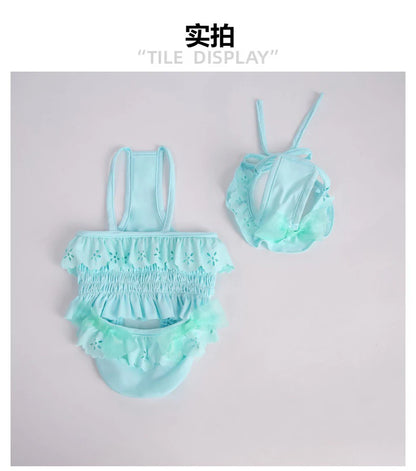 Summer New Pet Swimming Clothes Kitten Puppy Camisole Jumpsuit Beautiful Puppy Bikini Dog vest Clothing Swimsuit With Swim Cap