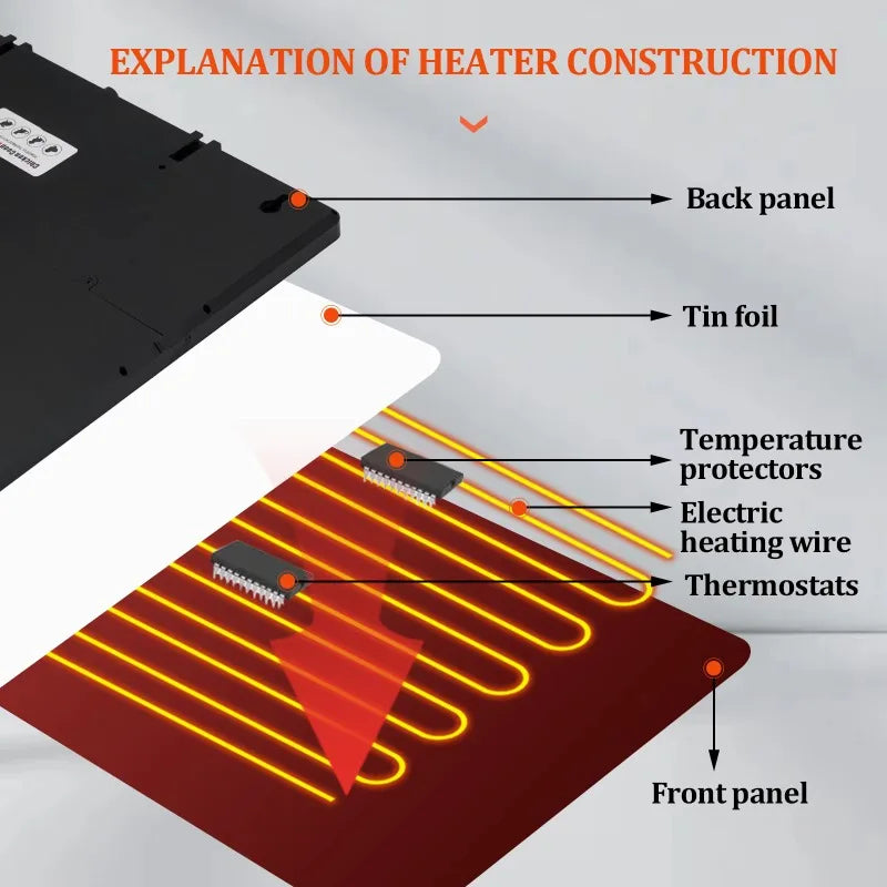 Coop Heater Constant Temperature Heating To Protect Chickens From Cold in Winter Can Be Hung Erected Forincubator All Poultry