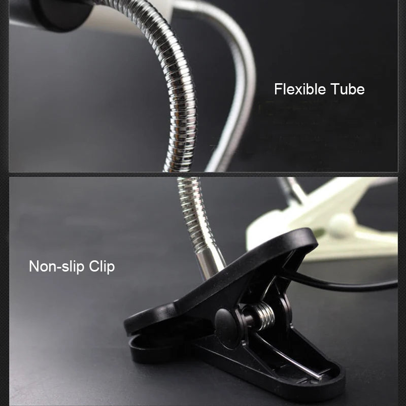 Reptile Heat Lamp UVA UVB Light Rotatable Basking Spot Light Simulated Sunlight For Turtle Lizard Clip-on Lamp Holder 25-75W