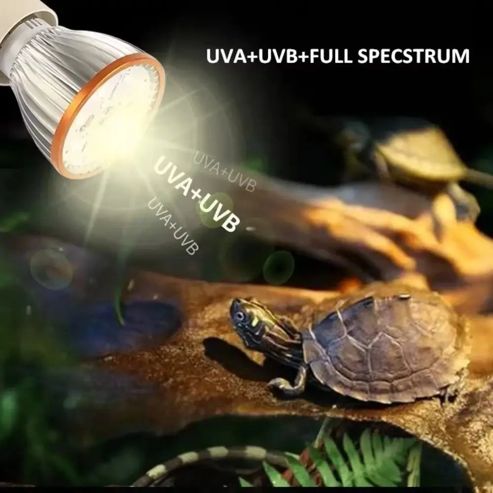 LED Reptile Light Bulb UVA UVB E27 Terrarium Lamp Full Spectrum 5.0/10.0 Lighting Small Pet Heating Bulb Therapy Night Vision