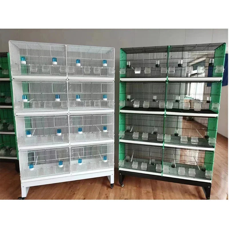 New Arrival Factory Wholesale Big Breeding Cage For Sale Multilayer Movable Splice Love Bird Cage With Roller Base