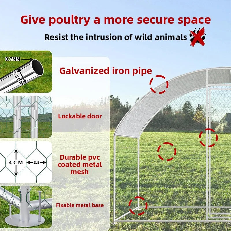 Outdoor Large-scale Chicken Duck Breeding Shed Nests Weatherproof Farm Poultry Cages Simple Breathable Pet Supplies Accessories