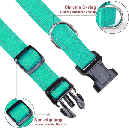 Nylon Pet Collar Pet Leash Chest Strap Dog Leash Collar For Small And Medium-Sized Pets Pet Supplies Dog Leash Collar Adjustable