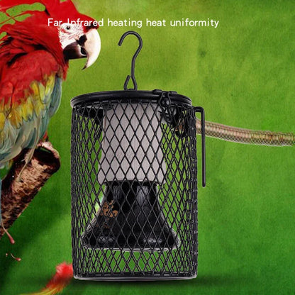 E27 Pet Heating Lamp for Turtle Snake lizard Infrared Ceramic Heat Light Reptile Lamp Anti-Scald Cage Protects Chicks UK Plug