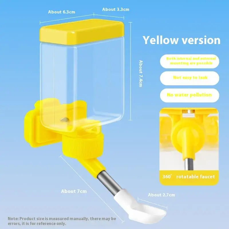 Bird Automatic Water Dispenser Cage Hanging Water Dispenser Easy To Clean Install Pets Water Dispensers Bird Cage Accessories