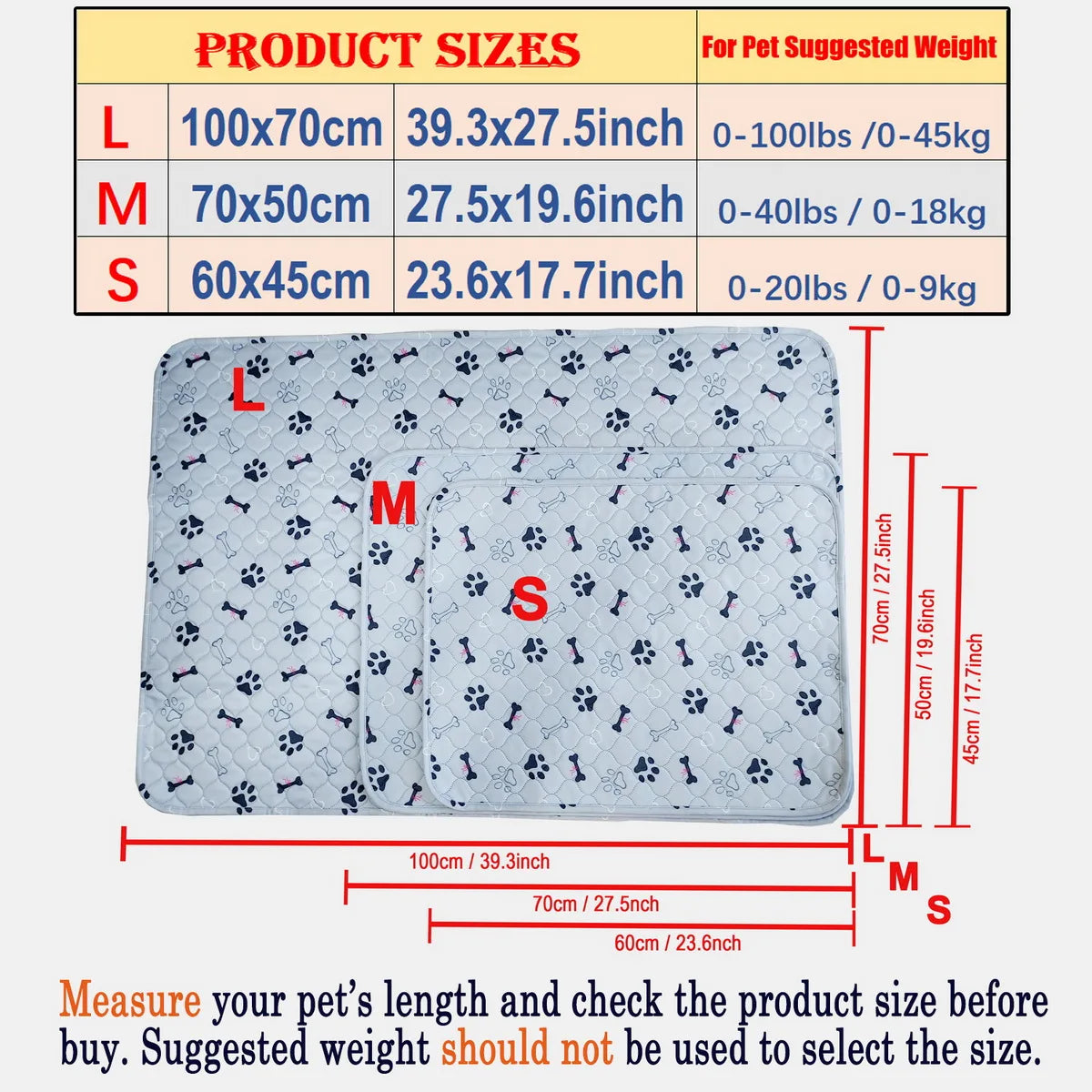 2pcs Large Pet Dog Pee Pads, Rosa Rink Washable Sleep Play Pad, Reusable Dogs Puppy Pads Pet Training Pads for Dogs, Absorbent a