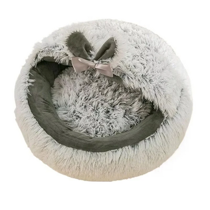AA81-Cat Bed Cave Covered Cat Nest Small Dog Bed Warm Anti-Slip Nest Pet Supplies For Winter Animal Kitten Puppy Balcony