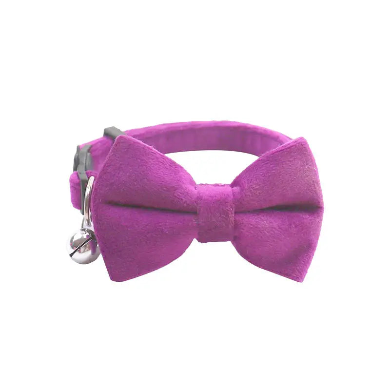 Pet Collars New Pet Bow Bell Collars Cute Cat Collars Pet Supplies Multicolor Adjustable Pets Dressing Tool Pets Accessories