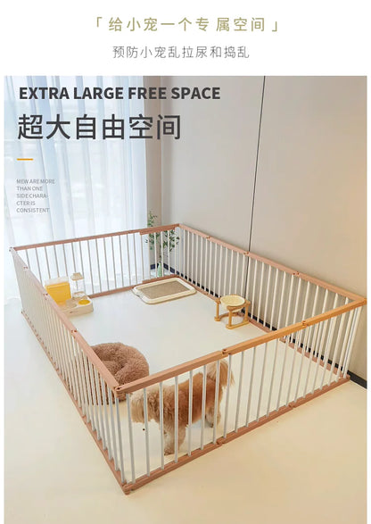 Dog Cage Strong and Durable Smooth Dogs Pets Indoor Fence Anti-rust Dog Fences Creative Design Easy Install Pet Product Supplies