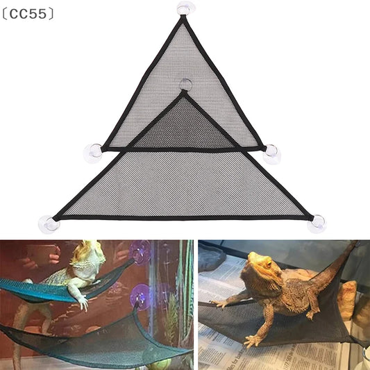 〔CC55〕Reptile Hammock Lounger Accessories For Large Small Bearded Dragons Anole Geckos Lizards Or Snakes Supplies