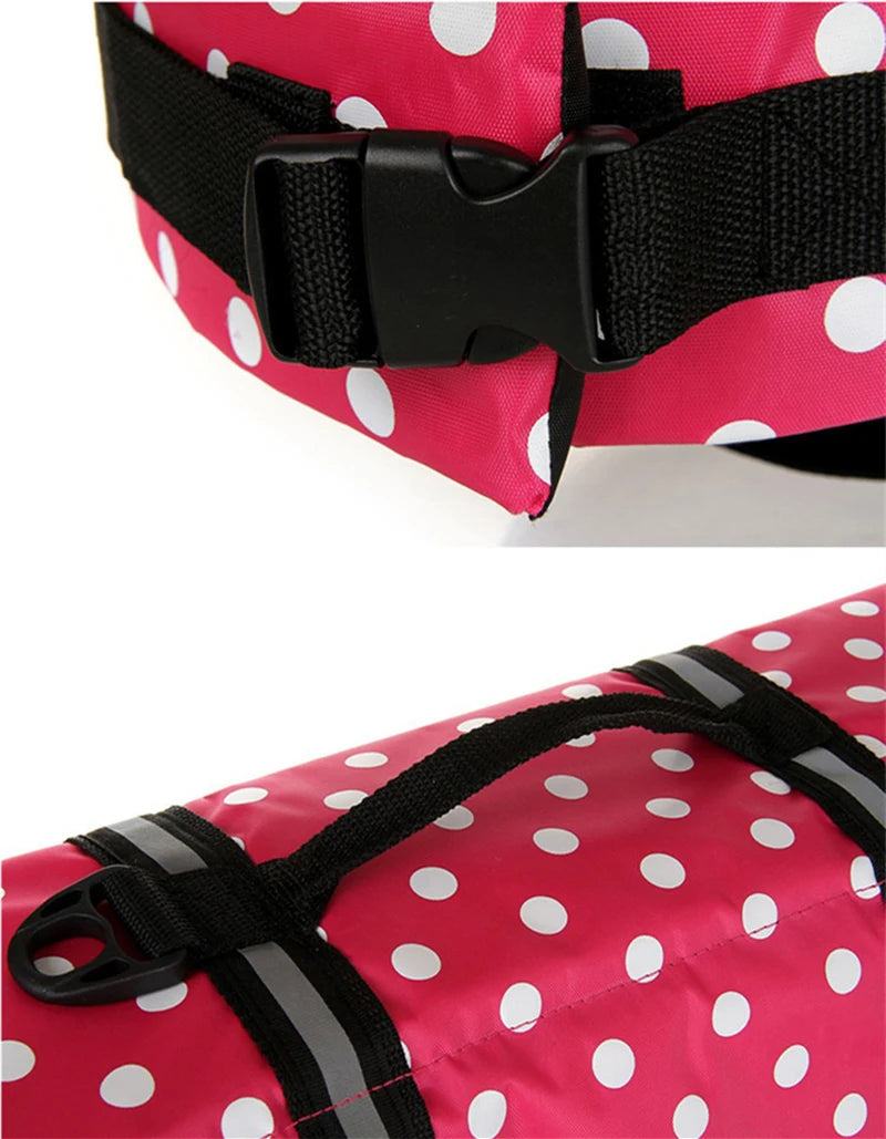 Seaside Big Dog Swimming Life Jacket Vest for Medium Large Dogs Summer Safety Pet Clothes Golden Retriever Shepherd Pug Swimwear