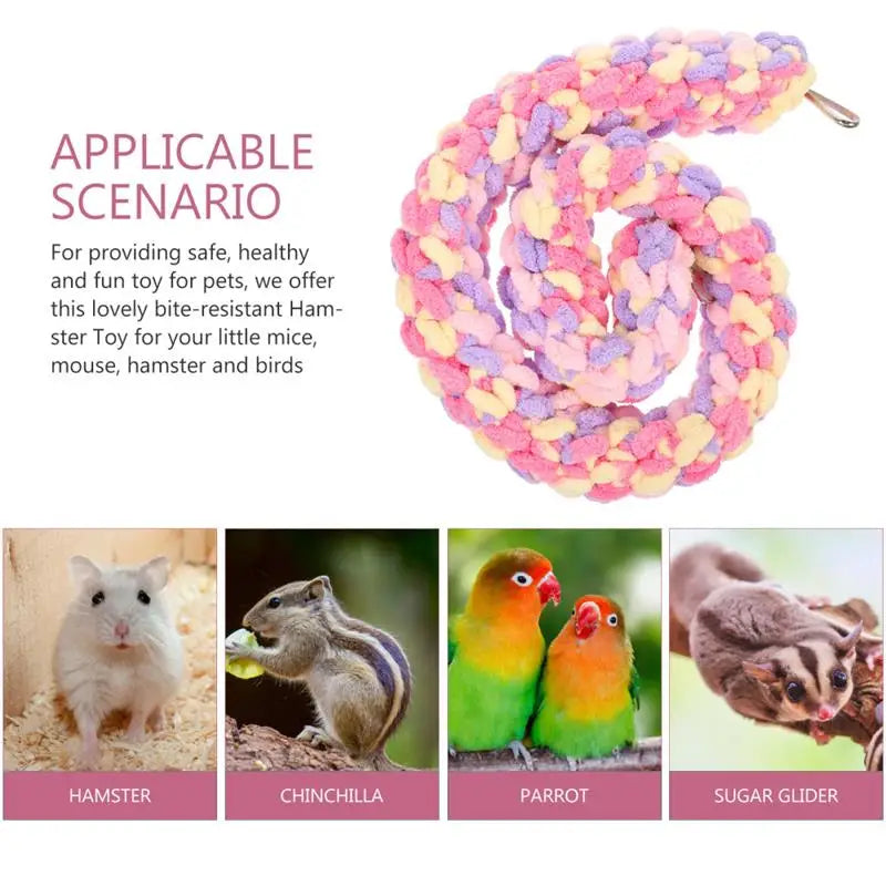 Interesting Rat Toy Wear-resistant Guinea Pig Toy Portable Sugar Glider Plaything Cage Interesting Guinea Pig Toy Rat Accessory