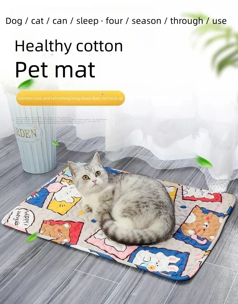 Washable Pet Pee Pad Pet Diaper Mat Reusable Mats for Dogs Dog Bed Urine Washable Dog Training Pad Four Seasons Pet Mat Urine