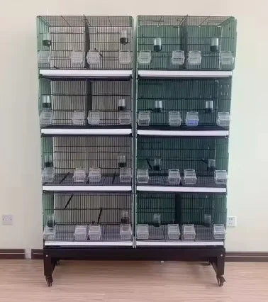 New Arrival Factory Wholesale Big Breeding Cage For Sale Multilayer Movable Splice Love Bird Cage With Roller Base