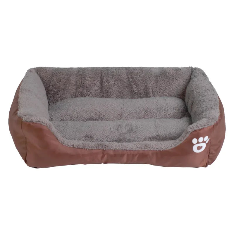 S-3XL 9 Colors Winter Paw Pet Sofa Dog Beds Waterproof Bottom Soft Fleece Warm Cat Bed House dog bed for small and large dogs