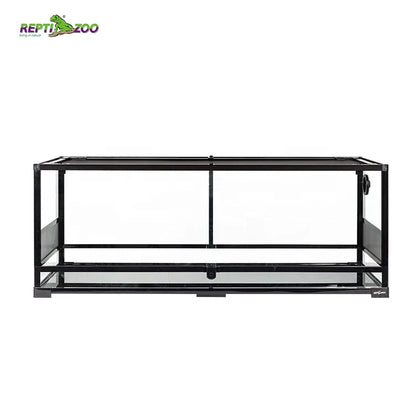REPTIZOO RK0222 64 Gal Reptile Terrarium Glass Snake Tank Chameleon Cage Bearded Dragon Tank 242L Reptile Enclosure