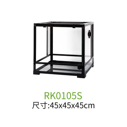 Detachable Glass Climbing Pet Breeding Box for Lizard Tortoise Snake Tree Frog Hamster,Multi Purpose Reptile Small Animal Tank