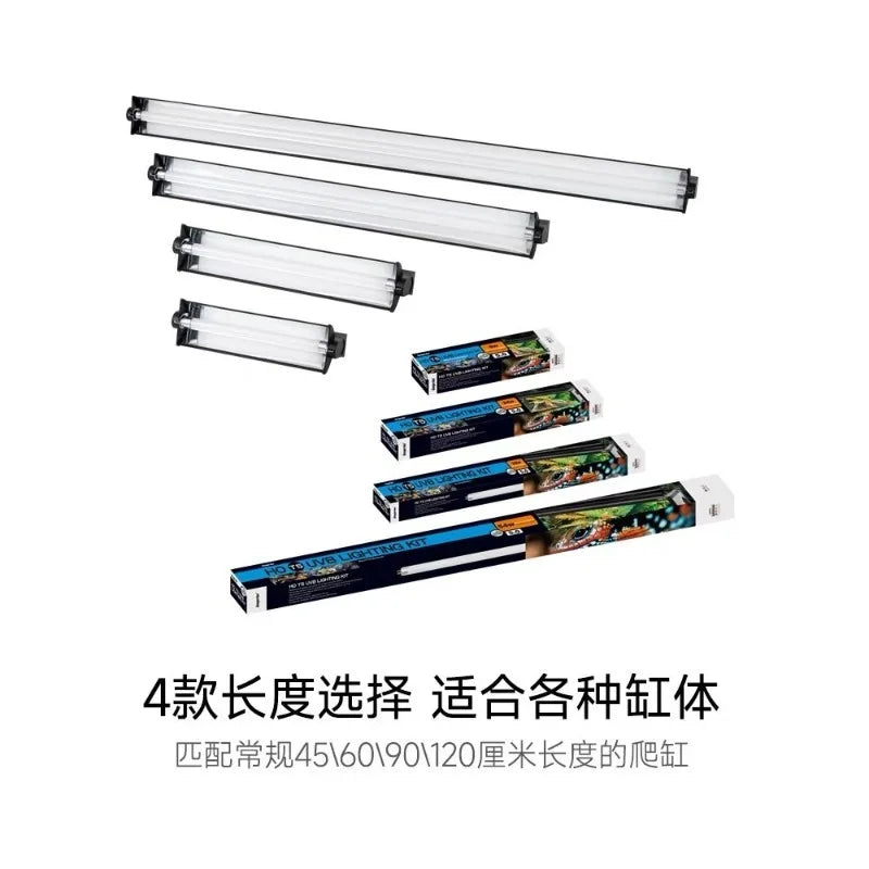 Reptile Calcium Supplement UVB Lamp Tube for Lizard and Tortoise,Climbing Pet Basking Light for Bone Growth,Full Spectrum UVB