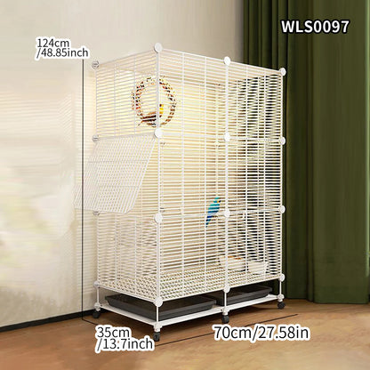 Birdcage Parrot Cage Household Large Tiger Skin Black Phoenix Peony Starling Special Luxury House with Tray