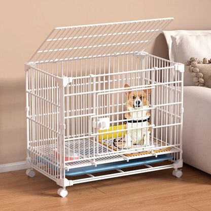 Indoor Large Medium Dog Cage with Toilet Pet Dog House Fence for Samoyed Labr Dog Cages Kennels And Run Outdoor Supplies