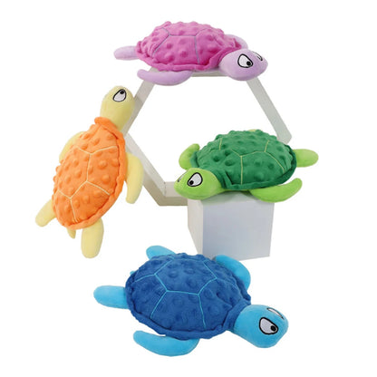 Turtle Squeak Dog Toy Sea Turtle Puppy Plush Pet Toy Play Interactive Supplies