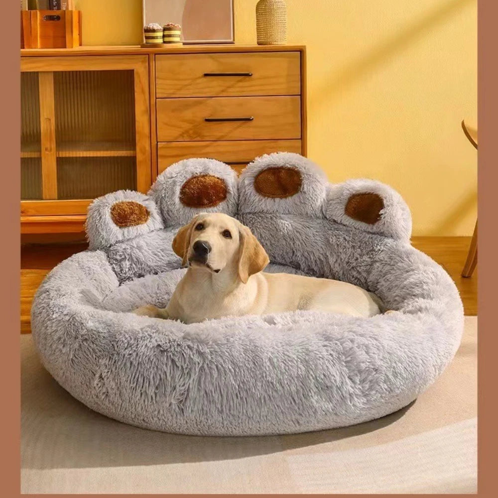 1Pcs Kennel Winter Warm Medium and Large Dog Corgi Golden Retriever Dog Bed Velvet Sofa Sleeping Mat Four Seasons Pet Products