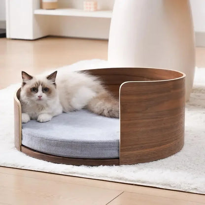 Solid wood pet nest, sofa cat t, dog bed can be dismantled and washed, small and medium-sized pets can sleep in cat bed in all