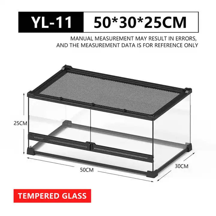 Best Tempered Glass Pet Reptile Enclosure Terrarium Glass Containers Paludarium Tank For Pets