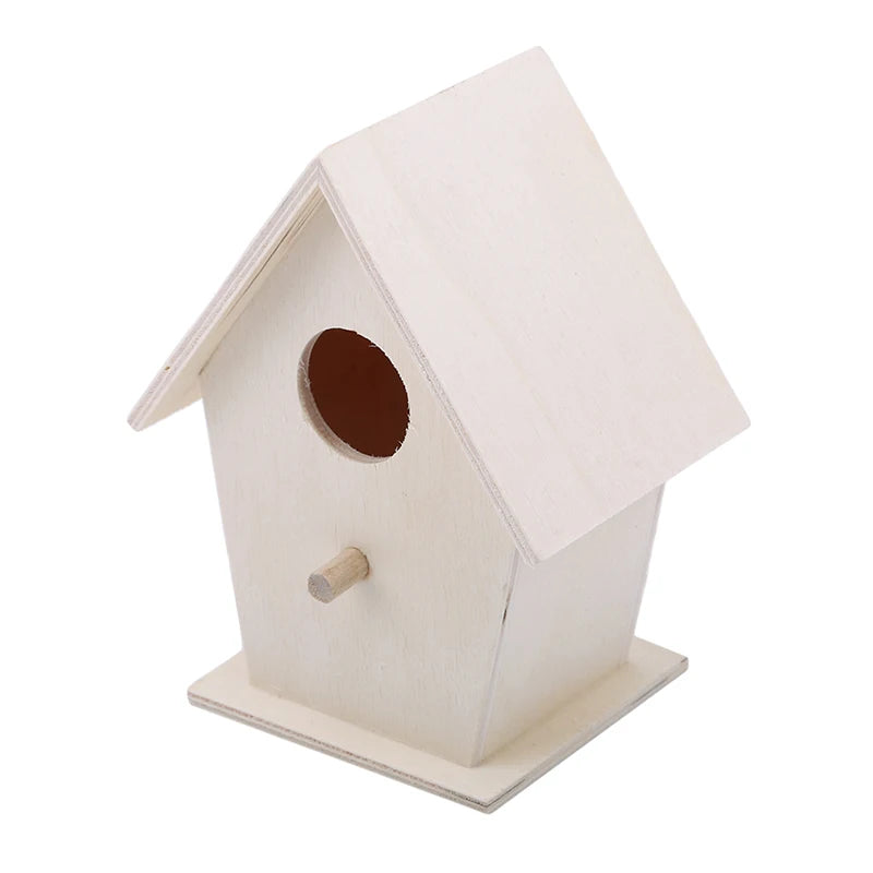 Bird Nest Garden Wooden Bird Cage Outdoor Hanging Birdhouse Box Garden Yard Decoration Pet Accessories Wooden Bird Cages