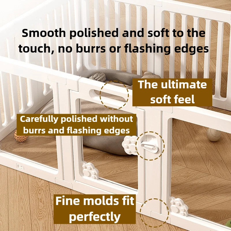 DIY Free Combination Dog Fence Transparent Indoor Acrylic Dog Playpen Splicing Isolation Pet Fences Household Small Enclosure