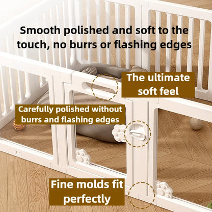 DIY Free Combination Dog Fence Transparent Indoor Acrylic Dog Playpen Splicing Isolation Pet Fences Household Small Enclosure