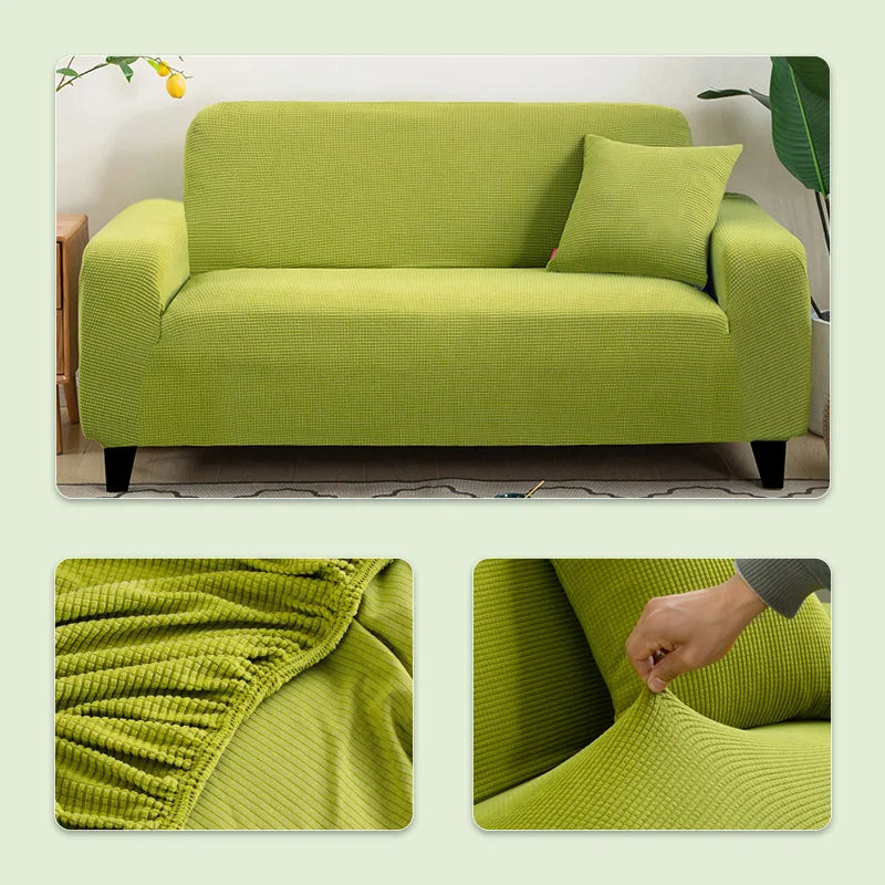 Jacquard Sofa Cover Couch Cover Sofa Cover Elastic Soft Versatile Furniture Protection Cover Pet Proof Living Room Household Use