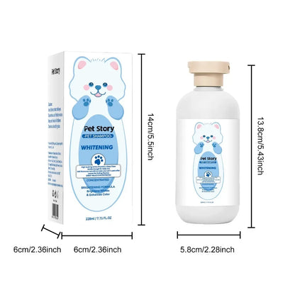 1pcs Premium Whitening Pet Grooming Shampoo - Cat Dog Universal Bath Shampoo With Lasting Fragrance And Clean Formula