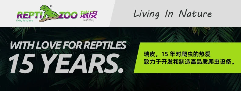 ‌Premium Glass Reptile Terrarium - Chameleon & Lizard Habitat, Ventilated Vivarium with UVB Light, Waterproof Frog Enclosure