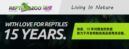 ‌Premium Glass Reptile Terrarium - Chameleon & Lizard Habitat, Ventilated Vivarium with UVB Light, Waterproof Frog Enclosure