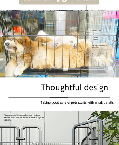 Cat dog cages household indoor pet enclosures small to large dog enclosures for free combination training and toilet isolation