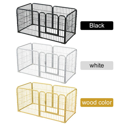 6 Panels Dog Fence Playpen Foldable Exercise Puppy Kennel Cage Heavy Duty Dog Exercise Fence for Dog Cat Rabbit Pet Exercise