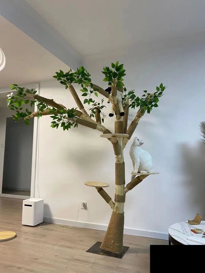 Indoor Simulation Tree for Cat, Large Family Climbing Frame, Pet Training Supplies, Tower Scrapers for Cats, Pet Accessories
