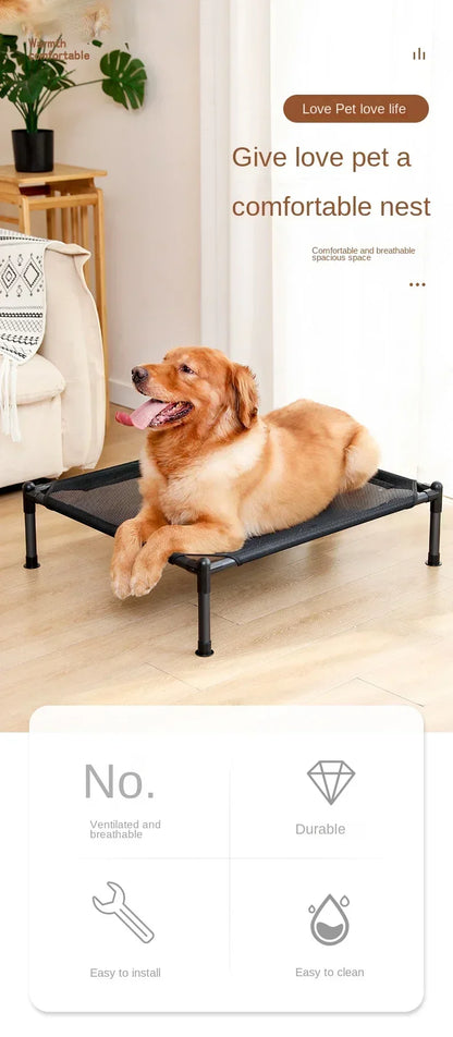 Pet Bed, Cat Dog Folding Camping Bed, Marching Bed, Portable, Detachable, Washable, All Season Cat Kennel, Puppy Bed Cat Bed