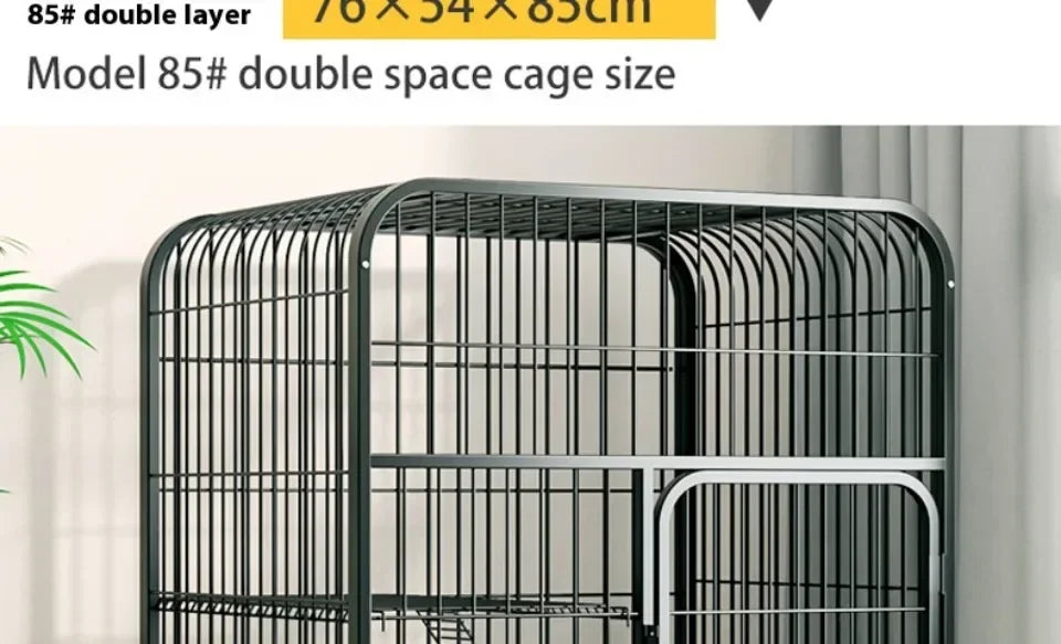 Window Openable Mesh Cat Cages Creative Pet Villa Duplex Luxury Cat Dog House Durable Metal Pet Room Modern Minimalist Doghouse