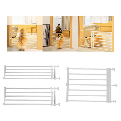 Retractable Pet Dog Gate Expandable Protection Barrier Hallways Stairs Lawn