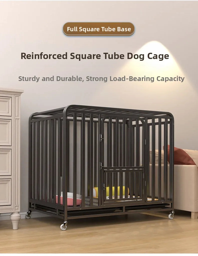 Indoor Large Medium Dog Cage with Toilet Pet Dog House Fence for Samoyed Labr Dog Cages Kennels And Run Outdoor Supplies