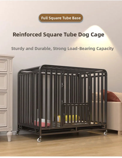 Indoor Large Medium Dog Cage with Toilet Pet Dog House Fence for Samoyed Labr Dog Cages Kennels And Run Outdoor Supplies