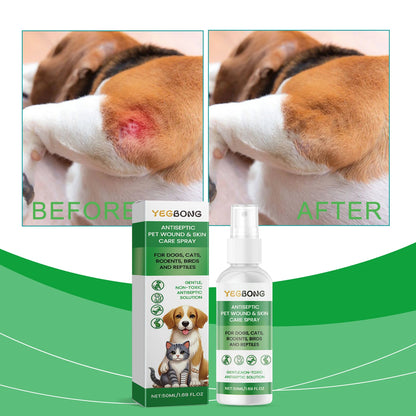 Pet Skin Care Spray Relieving Itching Reduce Redness Repairing Dryness Skin Long Lasting Moisturizing Pet Wound Skin Care Spray